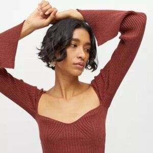 Urban Outfitters Juliet Portrait Neck Sweater